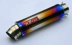 K2TEC ケイツーテック 汎用サイレンサー チタン STD 3ピース 86・480・50.8／P50 バンド 補修・汎用サイレンサー マフラー