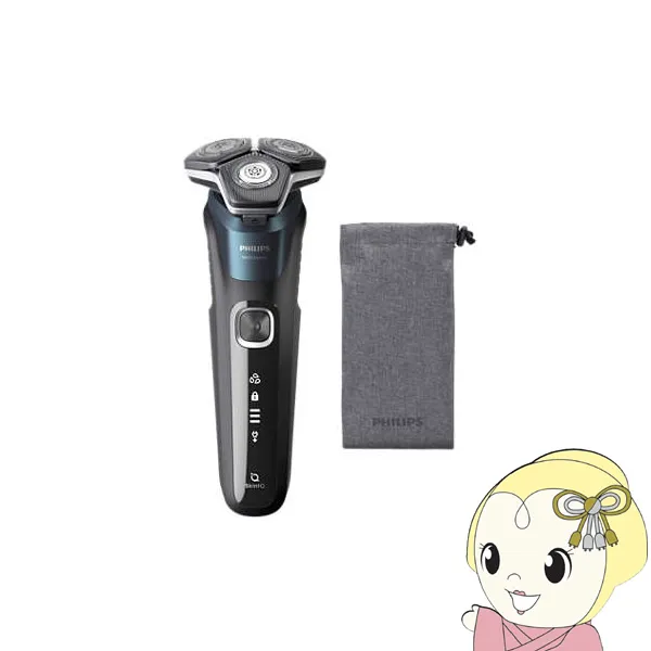 充電式シェーバー 回転式 ウェット＆ドライ メタリックターコイズブルー フィリップス S5000シリーズ PHILIPS S5889/10 敬老の日 プレゼント/srm