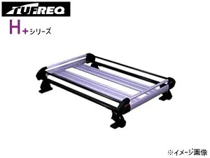 【4/24 20時～エントリーでP5倍★26日まで】クロスビー MN71S ルーフレール無車 H29.12～ ルーフキャリア TUFREQ タフレック HE22D3+ H+シリーズ 4本脚 法人のみ配送 送料無料