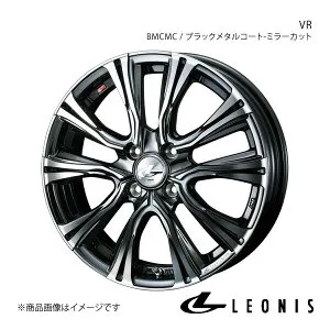 LEONIS/VR ストリーム RN6/RN7/RN8/RN9 アルミホイール1本 【18×7.0J 5-114.3 INSET55 BMCMC(ブラックメタルコート/ミラーカット)】 0041266