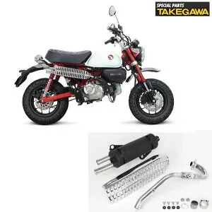 【SP武川】04-02-0014 スクランブラーマフラー (HONDA : Monkey125 [JB02/JB03/JB05]) 政府認証 ホンダ モンキー フルエキゾーストマフラー スペシャルパーツ武川
