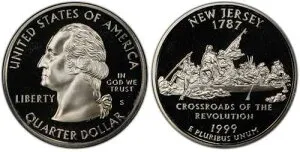 1999-S ニュージャージー州銀貨クォーターセット PCGS & NGC PR69DCAM PF69 UCAM