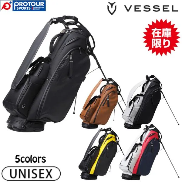 【在庫限り】VESSEL PLAYER 5.0 STAND PRO NEW COLOR SINGLE STRAP / ベゼル プレイヤー 5.0 スタンドプロ キャディバッグ シングル ストラップ 全5色 9.5型