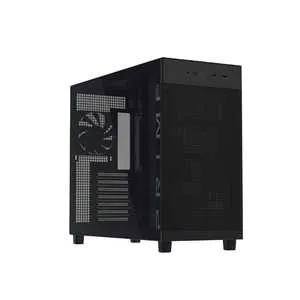 ASUS エイスース PCケース (ミドルタワー / ATXMicro-ATXMini-ITX / 黒 / ガラスパネル) PRIME/AP303/TG/BK