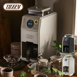 コーヒーメーカー 全自動ミル付カスタムドリップコーヒーメーカー コーヒーマシン K-CM9-RB/-GE 全自動 5杯分 コーヒー豆 珈琲豆 ドリップ式 蒸らし 保温 新生活 おしゃれ トフィー Toffy 【送料