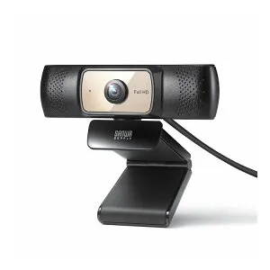 サンワサプライ 【メーカー直送】 耐高温 広角 WEBカメラ 映像 撮影 パソコン PC ブラック 黒 Microsoft Teams Zoom カメラ 三脚 ロングケーブル CMS-V70BK(代引不可)【送料無料】