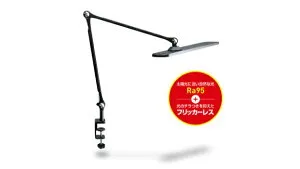 ジェントス｜GENTOS クランプ式LEDデスクライト Lumixuxシリーズ 3色調色＆無段階調光機能搭載 ブラック DK-R190BK [LED]