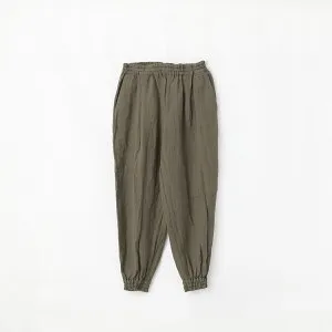 【ポイント10倍】UNIVERSAL TISSU ユニバーサルティシュ ワッシャー リネン ジョガーパンツ 3色 UT240PT027 UT243PT034