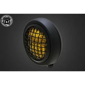 ガレージT&F 4.5in グリルヘッドライト(マットブラック)イエローレンズ+ステーC イントルーダーLC250 4023987 JP店