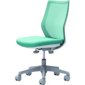 ■OKAMURA CG-M 肘無 背メッシュ ハンガー無 ホワイトボディ ナイロンキャスター セージ〔品番:CG11WRFZK6〕【2165360:0】[送料別途見積り][法人・事業所限定][外直送][店頭受取不可]