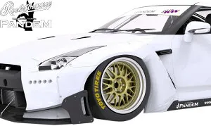 【M's】 R35 GT-R (2007.12-2025.8) PANDEM V2.5 フロントフェンダー ワイドフェンダー 左右 (片側+50mm) パンデム Rocket Bunny ロケットバニー ロケバニ TRA京都 エアロ パーツ 部品 外装 カスタム GTR 35GT-R 35GTR
