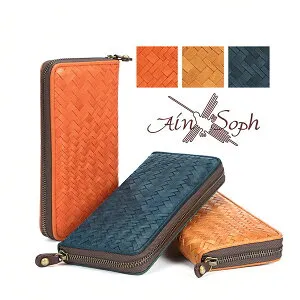 【クーポン15%OFF対象】Ain Soph/アインソフ 馬革メッシュ長財布【smtb-kd】【RCP】fs04gm