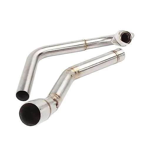 に適合する YZF R15 2008-2017 に適合する MT-15 ため に適合する MT 125 フルエキゾーストシステムマフラーパイプオートバイスリップオンフロントチューブヘッダー(8)