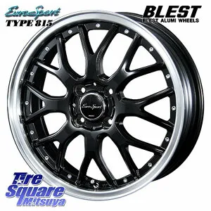 BLEST EuroSport Type815 軽自動車専用 ホイール 16インチ 16 X 5.0J +45 4穴 100 ホイールのみ 4本価格 N-BOX タント Mx27/37/47Sソリオ・デリカD2 サクラ
