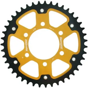 Supersprox スーパースプロックス ドリブン スプロケット リア ステルス (STEALTH) アルミ＆スチール GPZ400 GPZ400F GPZ400FII NINJA400 NINJA400R ZX-4 NINJA650 Z650 ZX-6R ZX-6RR ZX-25R KAWASAKI カワサキ ドリブンスプロ