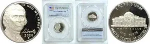 2020-S 5C ジェファーソン ニッケル プルーフ PCGS PR 69 DCAM バースセット