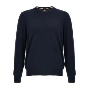 HUGO BOSS ヒューゴボス メンズ ニット・セーター・カーディガン 50476364404 'Botto-L' sweater Blue L M S XL 2XL 3XL 【送料無料・関税込】