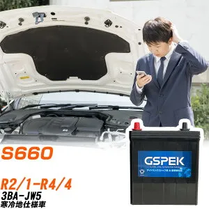 ホンダ S660 JW5 R2/1-R4/4 寒冷地仕様車 バッテリー 車用 GSPEK Wシリーズ W-M50R/PL 【H04006】