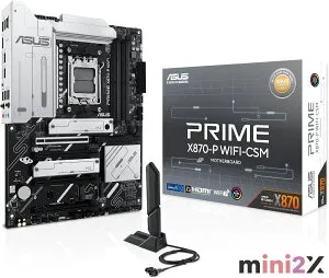 ASUS エイスース PRIME X870-P WIFI-CSM AMD Ryzen 9000 8000 7000 シリーズ AM5 対応 X870 チップセット搭載 ATX マザーボード / 国内正規代理店品 パソコン PC マザボ WIFI WIFI7 オンラインゲーム ゲーミング 使い
