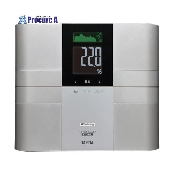 TANITA デュアルタイプ体組成計 インナースキャンデュアル RD-505-SV ■▼337-4318 RD-505-SV 1台