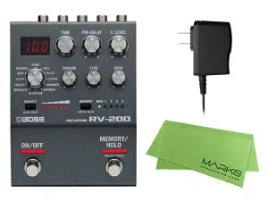 BOSS ボス RV-200 + 純正ACアダプター PSA-100S2 + マークスオリジナルクロス セット