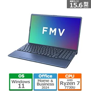 富士通 15.6型ノートパソコン FMV Note A FMVA700K3L メタリックブルー