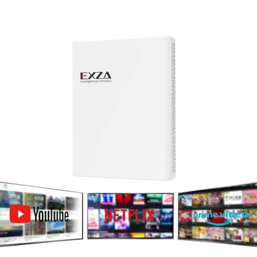 【公式】 EXZA ECA-F10 CarPlay Ai Box 車内で YouTube／Prime Video／Netflix などの動画を視聴可能 Android13搭載 android auto/CarPlay 両方対応 自動接続 2画面分割表示【技