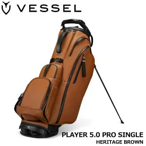 ベゼル プレイヤー5.0 プロ スタンド キャディバッグ シングルストラップ ヘリテージブラウン 9.5型 約4.2Kg PLAYER 5.0 PRO STAND HERITAGE BROWN SINGLE VESSEL