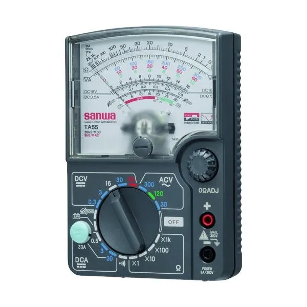 SANWA アナログマルチテスタ 自動車測定対応 TA55