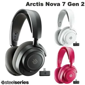 SteelSeries Arctis Nova 7 / 7P Gen 2 Wireless 有線 / 2.4GHz / Bluetooth 5.3 両対応 ゲーミングヘッドホン スティールシリーズ (ヘッドセット RFワイヤレス)