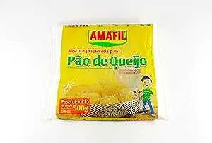 Amafil - Cheese Bread Mix - 17.64 Oz (PACK OF 2) | Mistura p/Pao de Queijo | Mezcla vp/Pan de Quejo - 500g