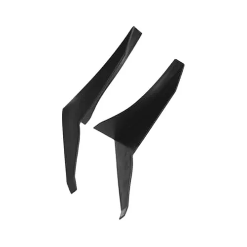 に適合する セアト・に適合する レオンFR 5F MK1 MK2 MK3 MK3.5 MK4 MK5 に適合する イビサ 6J 6L サイドフェンダーベントエアウィングカバートリムバンパーリップサイドスプリッターウィングレット（汎用）(Black)