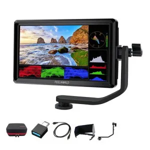 FEELWORLDS55V36インチフィールドモニター[4KHDMI]カスタム3DLUT【チルトアーム+収納ケース付き】1920x1080FHDIPSパネル1000:1コントラスト比160°広視野角