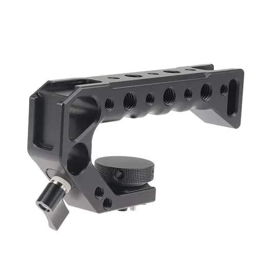 互換性がありますSony Canon カメラトップハンドルとコールドシュー、カメラケージ撮影用の 1/4 ネジ付きポータブルグリップ(Quarter Alai handle)