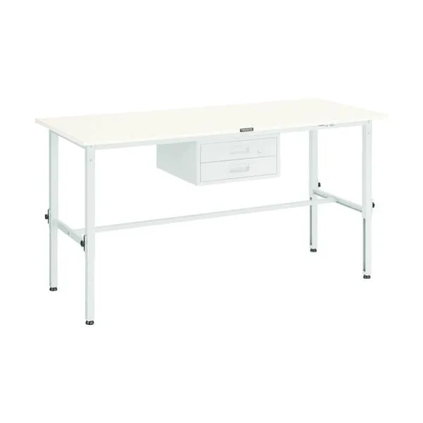 (大型) TRUSCO 775-8316 RAEM-0960F2 RAEM型高サ調節作業台 900X600 2段引出付 グリーン色 7758316