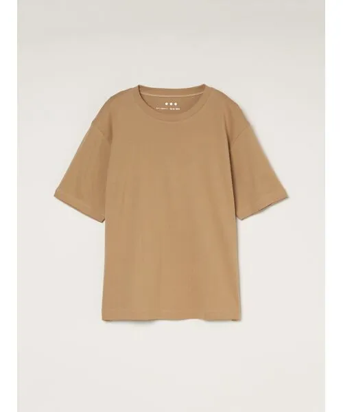 three dots/スリードッツ Men's Organic cotton knit crew neck T kelp S