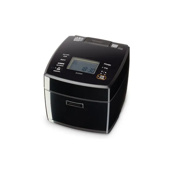 MITSUBISHI 三菱 炊飯器 おすすめ 5.5合炊き IH炊飯器 備長炭 炭炊釜 熾火 超音波吸水 低温調理機能 NJ-VS10H-B