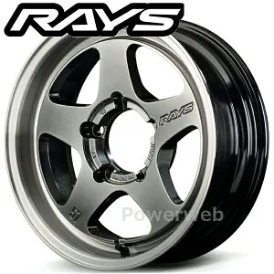[ホイールのみ単品4本セット] RAYS gram LIGHTS 57FR-X 16インチ×7.0J PCD：139.7 穴数：5 インセット：-6 グレイスシルバー/リムDC (QAZ) (グラムライツ)