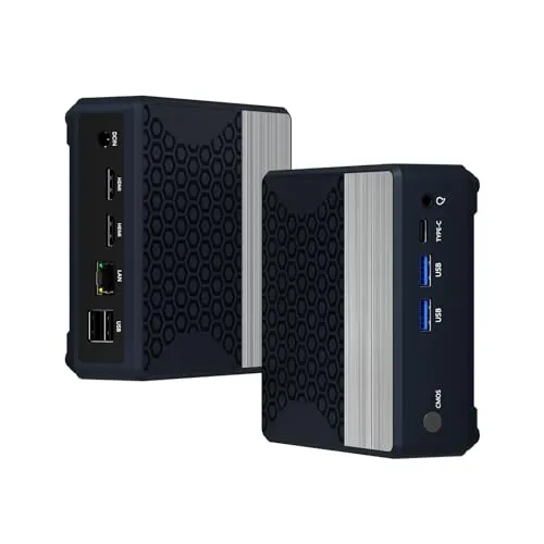YCTipcミニPC Ryzen 7 3700U(4C/8T) 8GB DDR4 RAM 256GB NVMe SSD, Mini PC 最大4.0GHz WiFi5 / BT4.2 / 静音 小型PC HDMI*2/Type-C/DP 2画面4K 60H