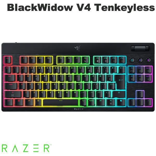 Razer BlackWidow V4 Low-profile Tenkeyless HyperSpeed JP Yellow Linear Switch 日本語配列 黄軸 ゲーミングキーボード