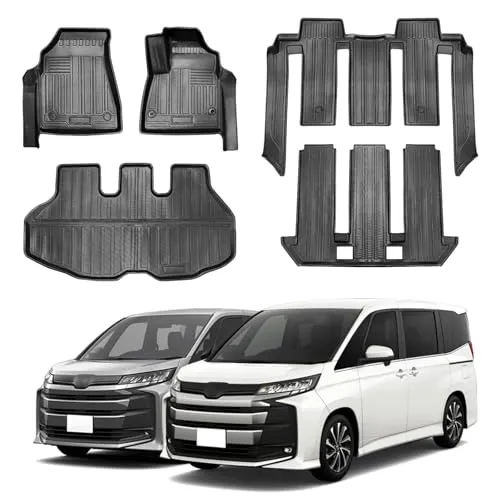 トヨタ ノア NOAH ヴォクシー VOXY 90系 車用フロアマット (1-3列目) +トランク(ラゲッジ)マット 7人乗用 （ 向いていません りハイブリッド）2022年1月～現行 カスタムフィット TPE 全天候型 防水滑り止め耐汚保護 手入れ簡単