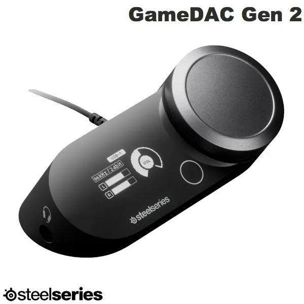 SteelSeries スティールシリーズ GameDAC Gen 2 ハイレゾオーディオDAC 60262J