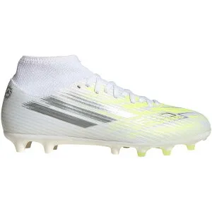 adidas アディダス レディース スニーカー 【adidas F50 Sparkfusion Club Mid Cut FG/AG White Iron Metallic Hi-Res Yellow (Women's)】 サイズ US_W_12 Cloud White/Iron Metallic/Hi-Res Yellow