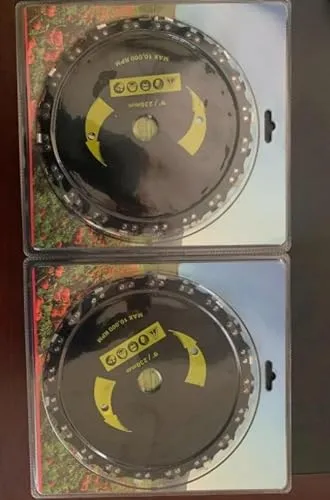 チェーンソー歯 9インチ ブラシブレード 交換用 2個パック Husqvarna/Stihl/Ego/Oregon/Hitachi OEM用