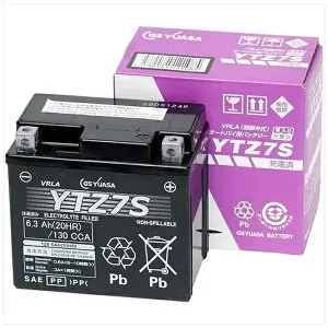 【エントリーで最大全額ポイント還元｜5/6まで】 GS YUASA｜ジーエス・ユアサ バイク用バッテリー 液入充電済ミ YTZ7S 【メーカー直送・代金引換不可・時間指定・返品不可】