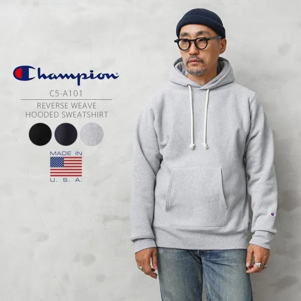 Champion チャンピオン C5-A101 リバースウィーブ フーデッド スウェットシャツ 12.5oz 赤タグ MADE IN USA プルオーバー パーカー【クーポン対象外】【T】
