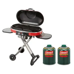 最大10％OFFクーポン 【4/24～4/27】 コールマン ロードトリップ グリル LXE-JII ＆ 純正LPガス 2本 セット 2000017066 5103A470T BBQコンロ キャンプ バーベキュー Coleman