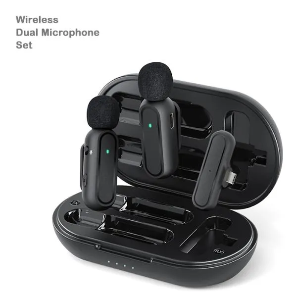 ワイヤレスマイク type-c ピンマイク 充電ケース付き 外付け クリップ式 2人同時利用 360°全方向性 動画撮影 YouTube ライブ配信 TikTok ラベリアマイク