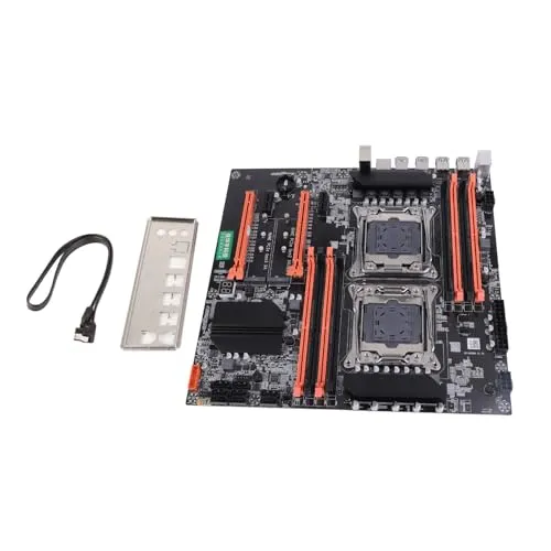 X99デュアル CPU マザーボード ギガビットネットワークカード LGA2011 メインボード LGA2011-V3 DDR4 2666 × 8/ PCI-E x16 × 2 / E-ATX/NVME X99向け