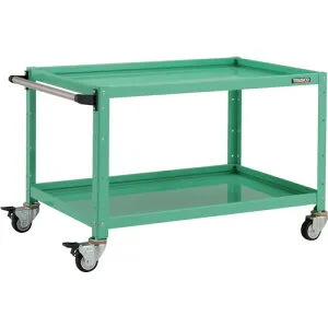 トラスコ中山（TRUSCO） TRUSCO ツールワゴン バーディワゴン 900X600XH600 ウレタン車輪 ヤンググリーン 【品番：BDW-692U-YG】
